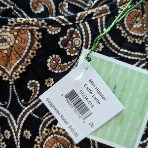 Vera Bradley Mini Hipster Caffe Latte New with Tags
